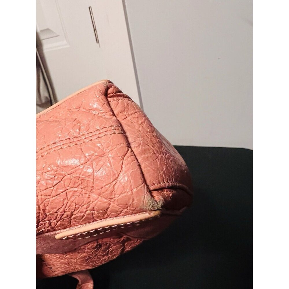 Balenciaga Navy Cabas Small Pink Leather Tote Bag Crossbody - Picture 4 of 11
